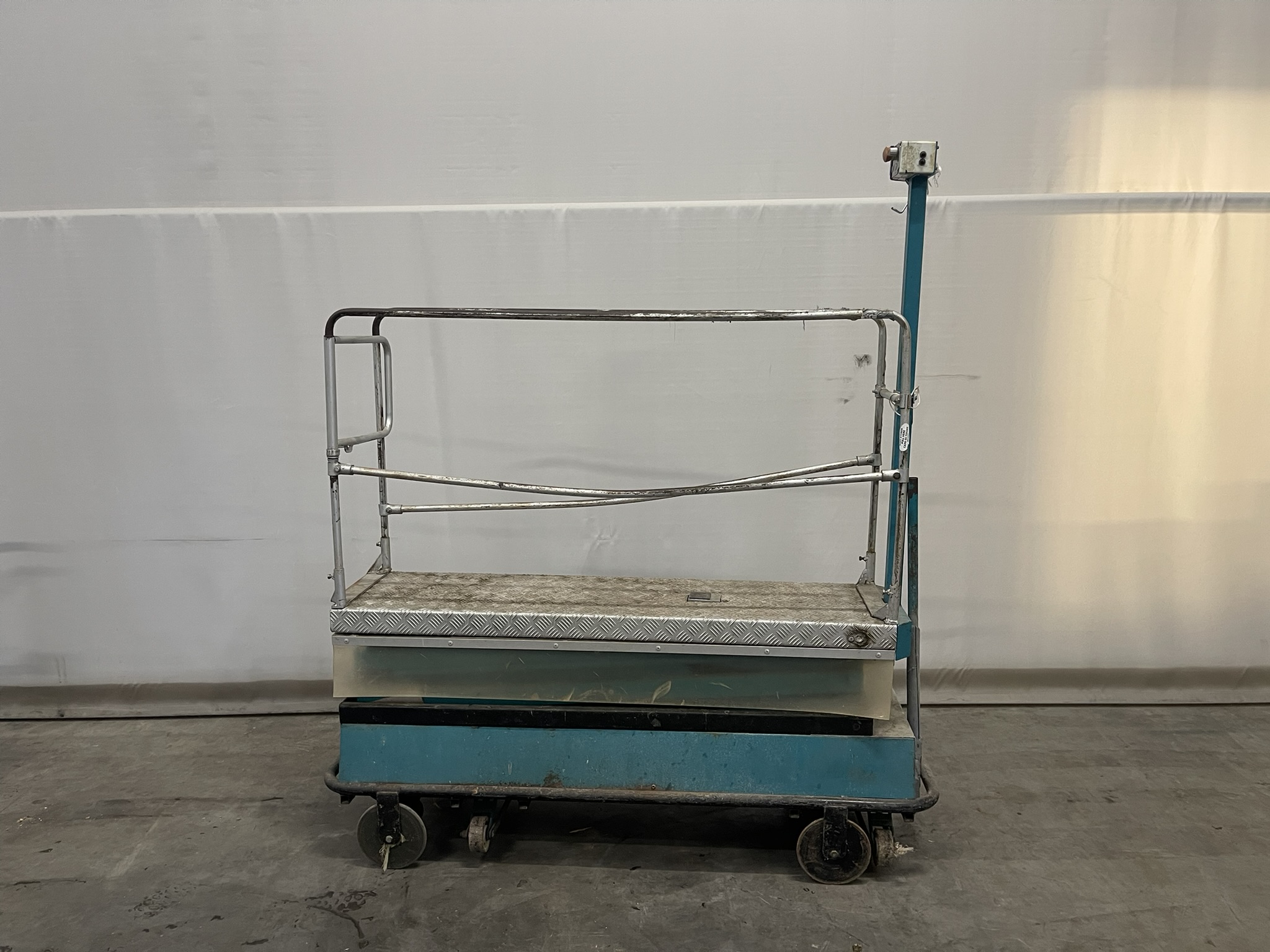 Pipe rail aerial work platform