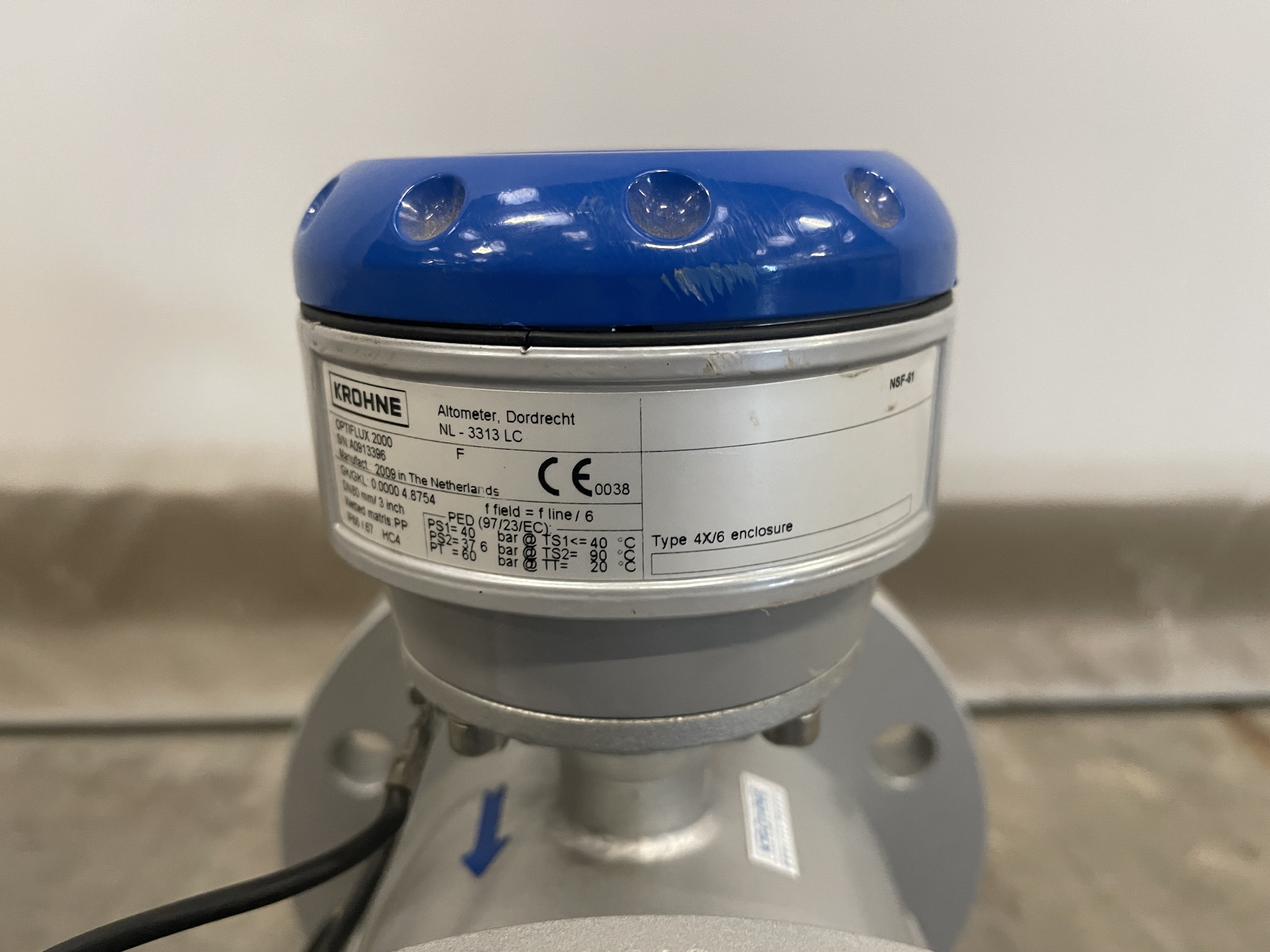 Krohne flow sensor Optiflux 2000