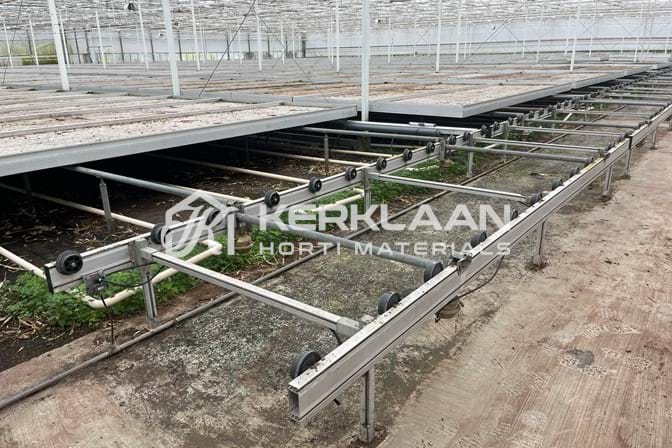 Aluminum mobile container tracks