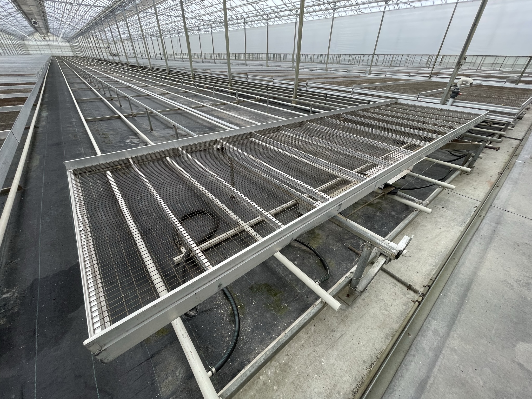 Aluminium rolcontainers met gaasbodem