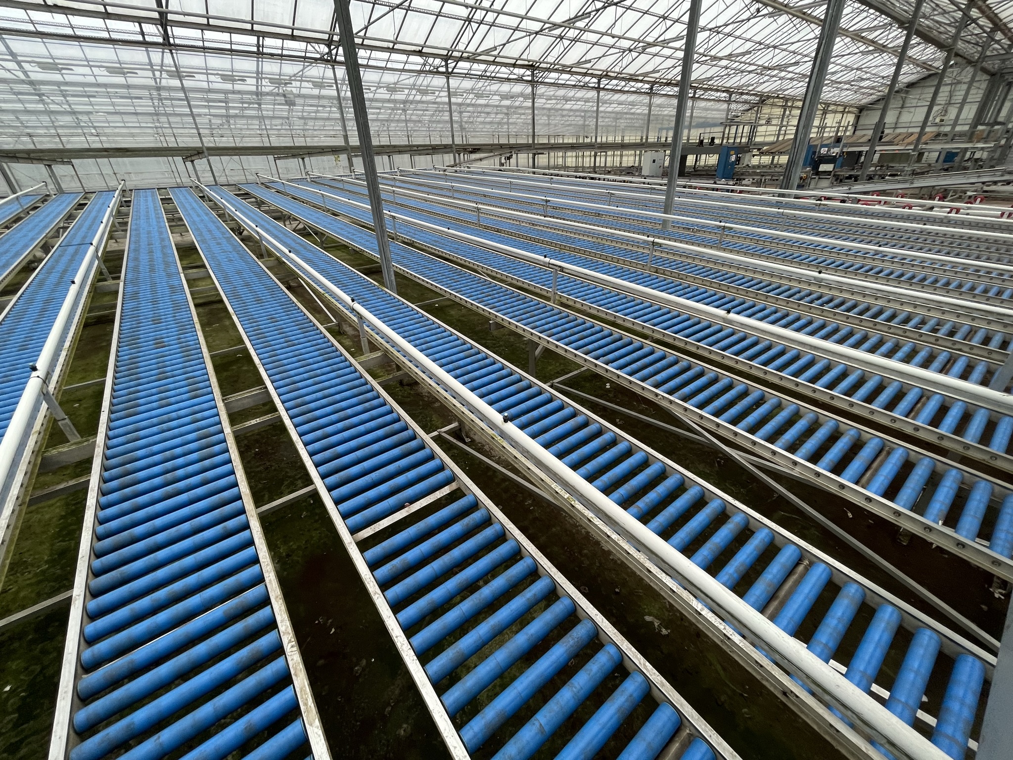 Rollenbaan afleversysteem