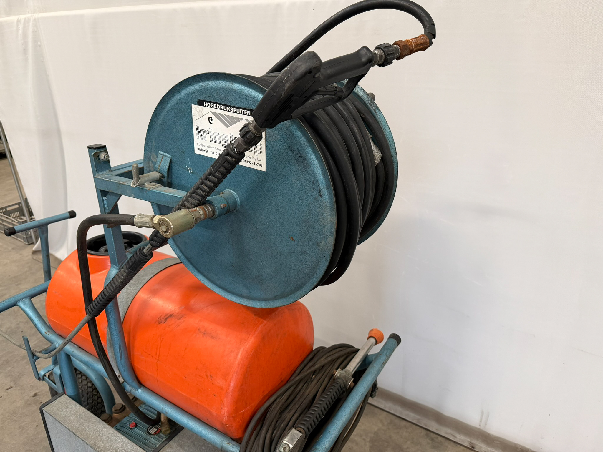 Empas high pressure spray incl. hose reel