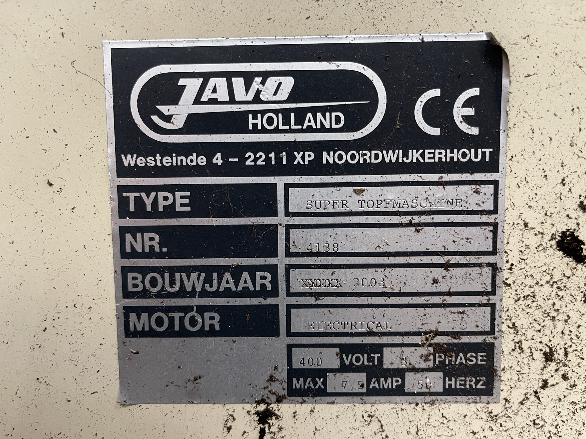 Javo Super potmachine