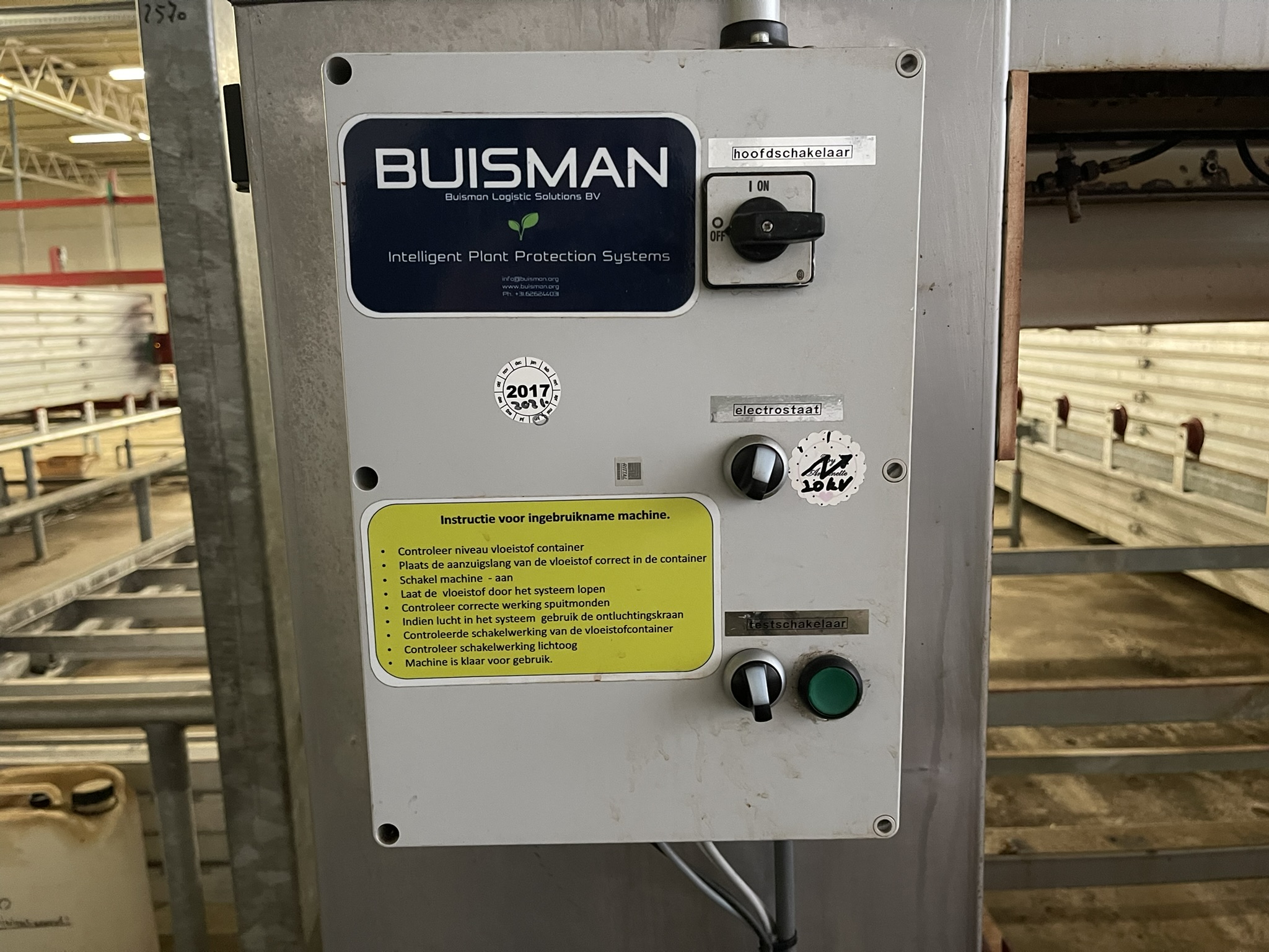 Buisman disinfection sprayer for aluminum mobile containers