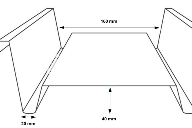 Cultivation gutters 160 mm