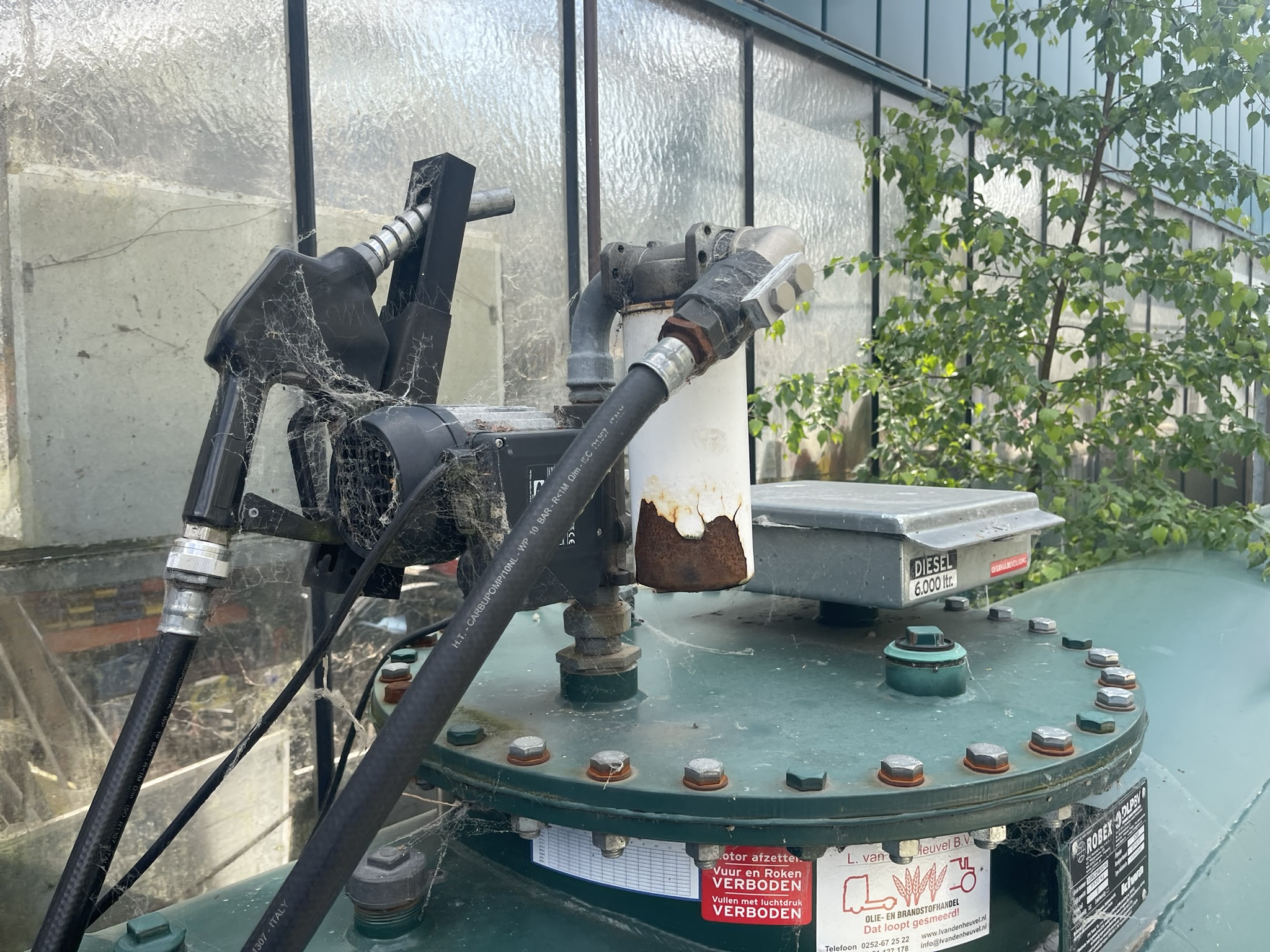 Dubbelwandige dieseltank 6.000 liter