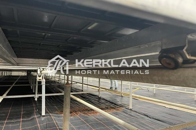 Aluminium mobilecontainers with plastic ebb and flowbottom