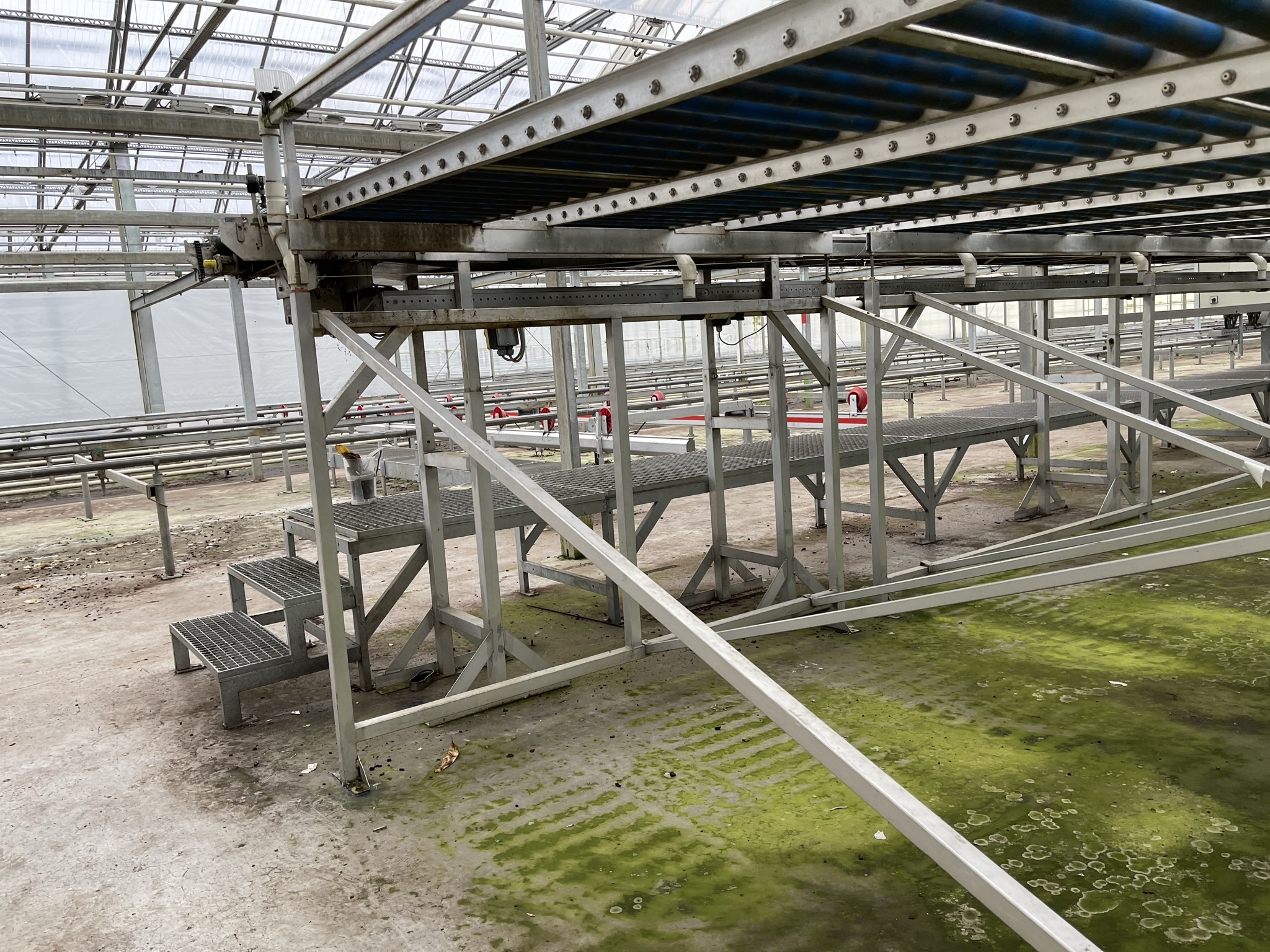 Rollenbaan afleversysteem