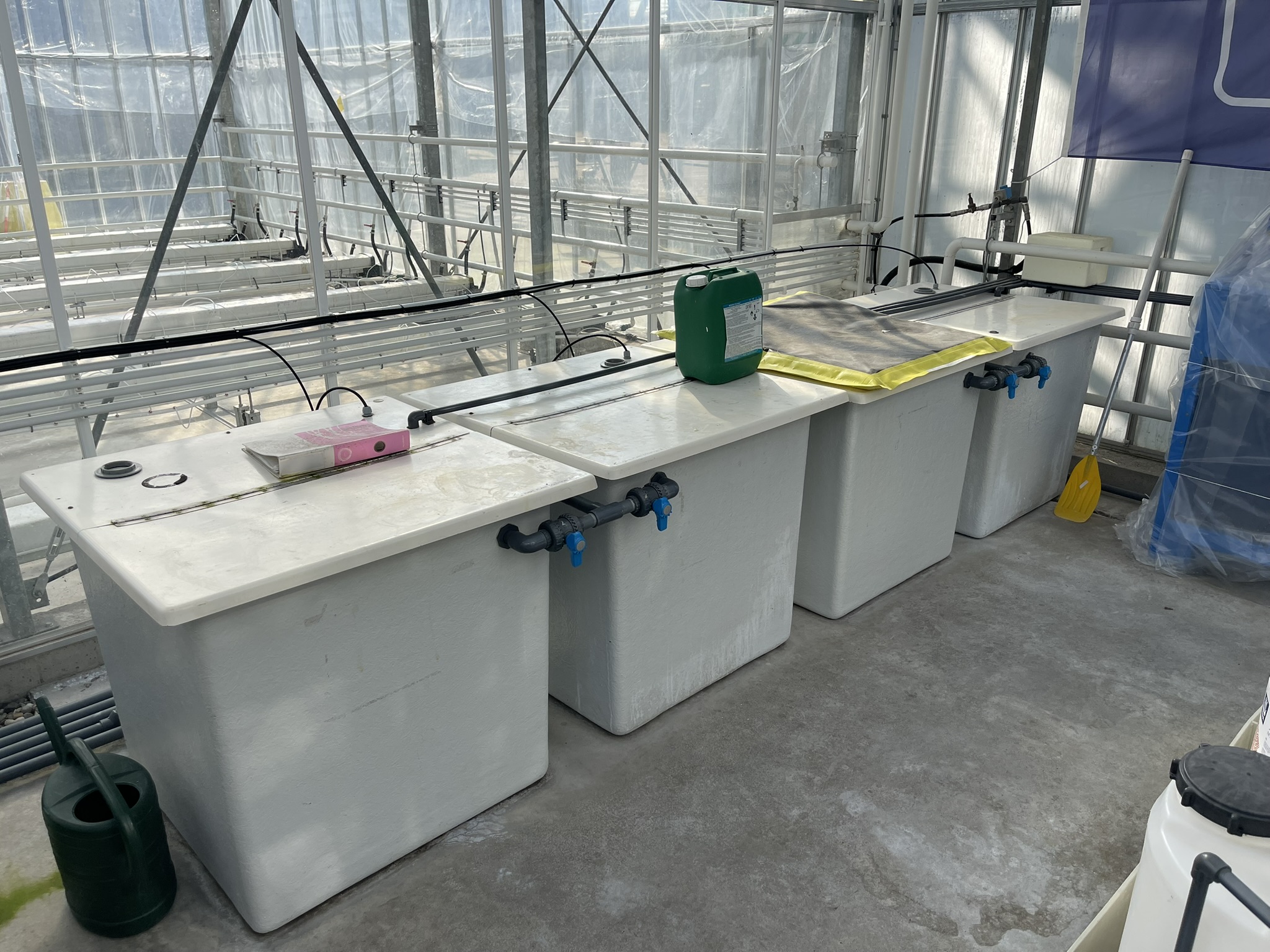 Complete turnkey test greenhouse 240 m²