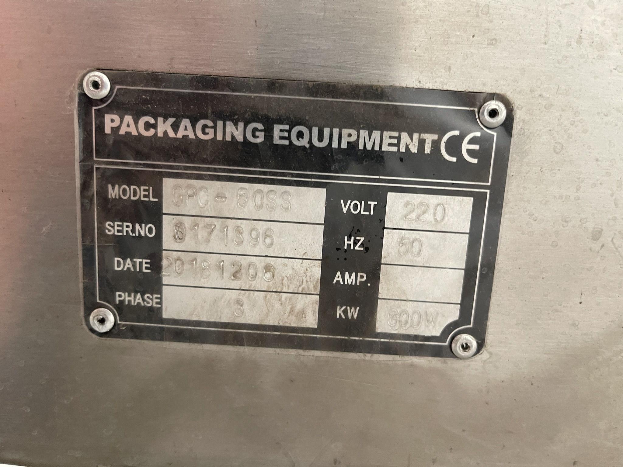 Packaging Equipment box closer