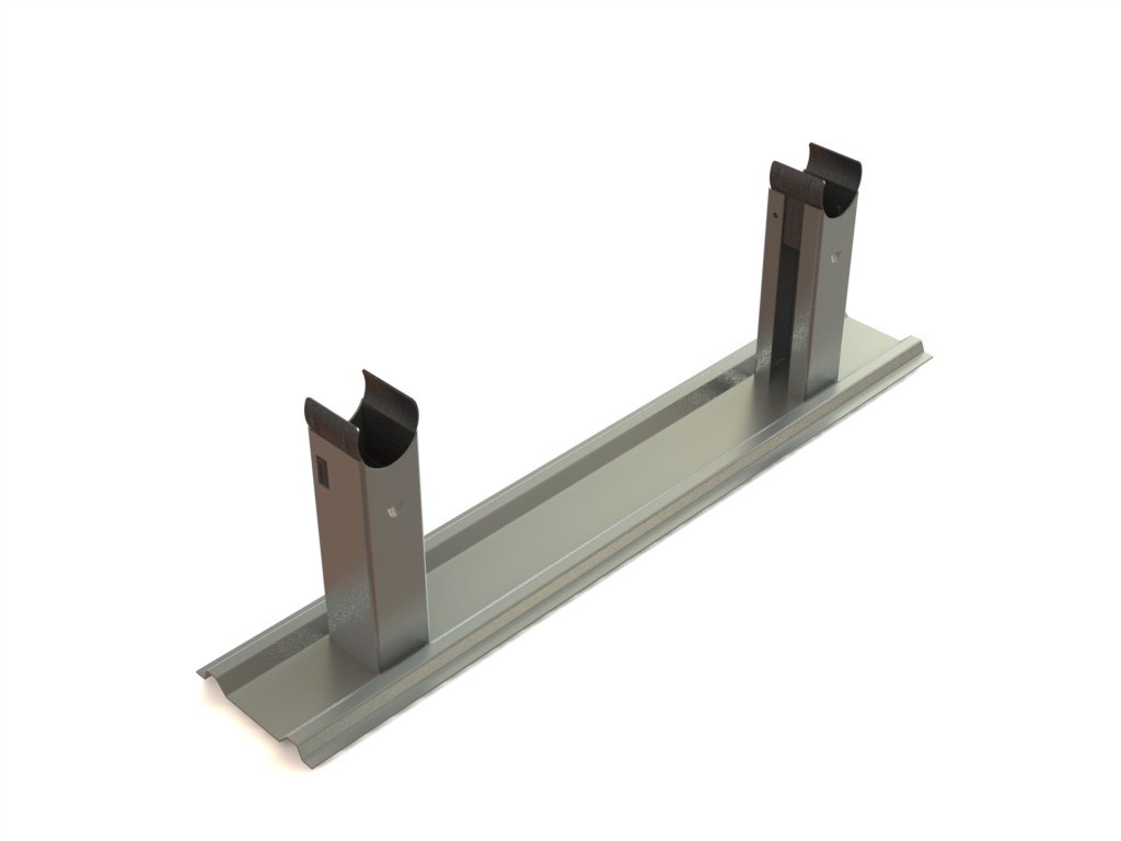 Pipe rail supports new