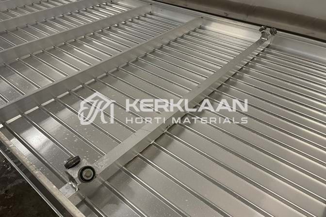 Aluminum mobile container with aluminium ebb and flow bottom