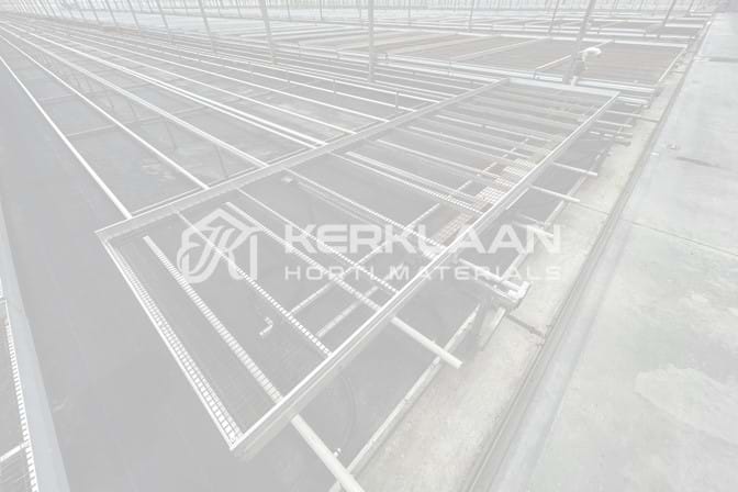 Aluminium mobile containers with mesh bottom