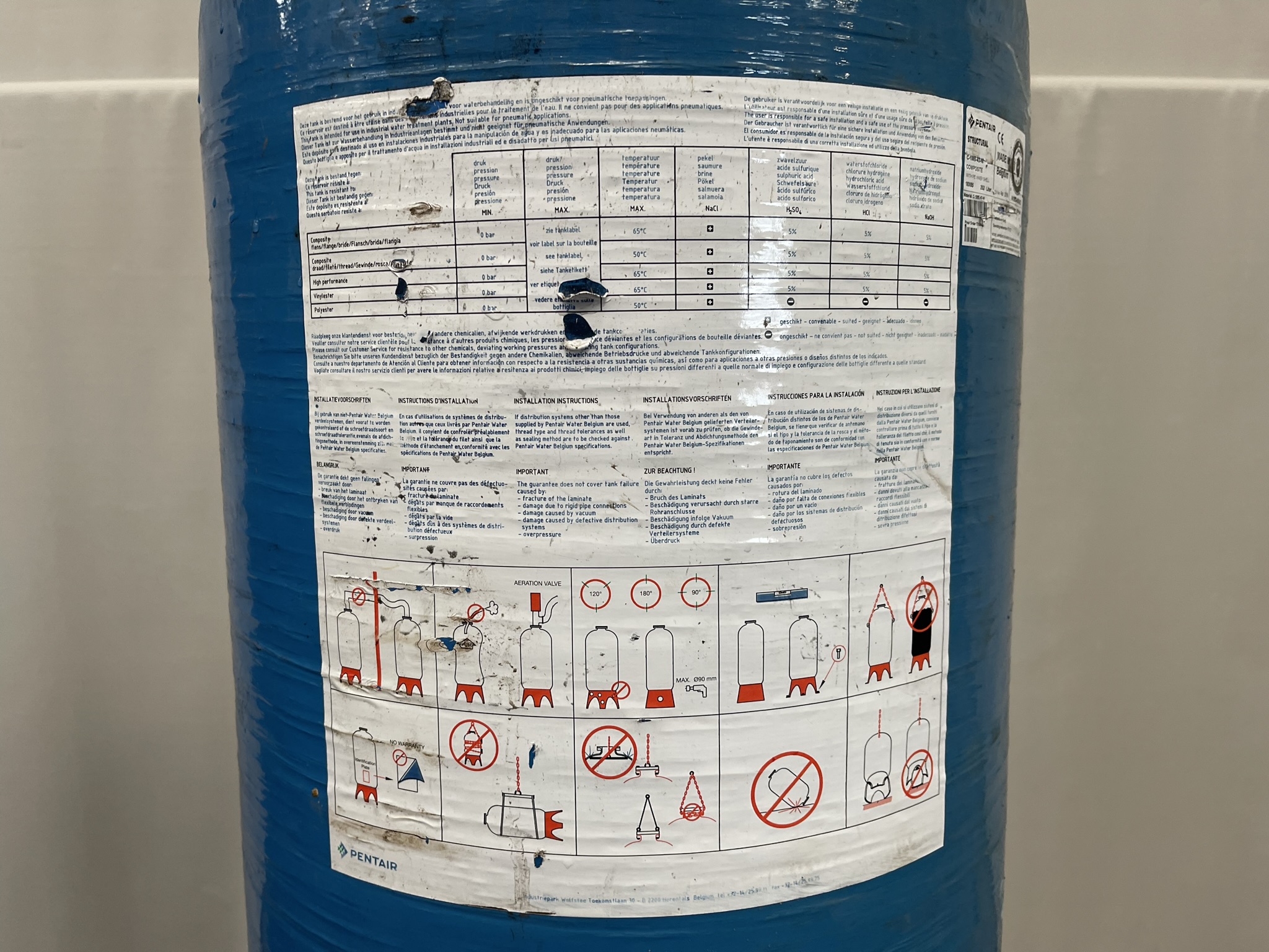 Pentair pressure vessels