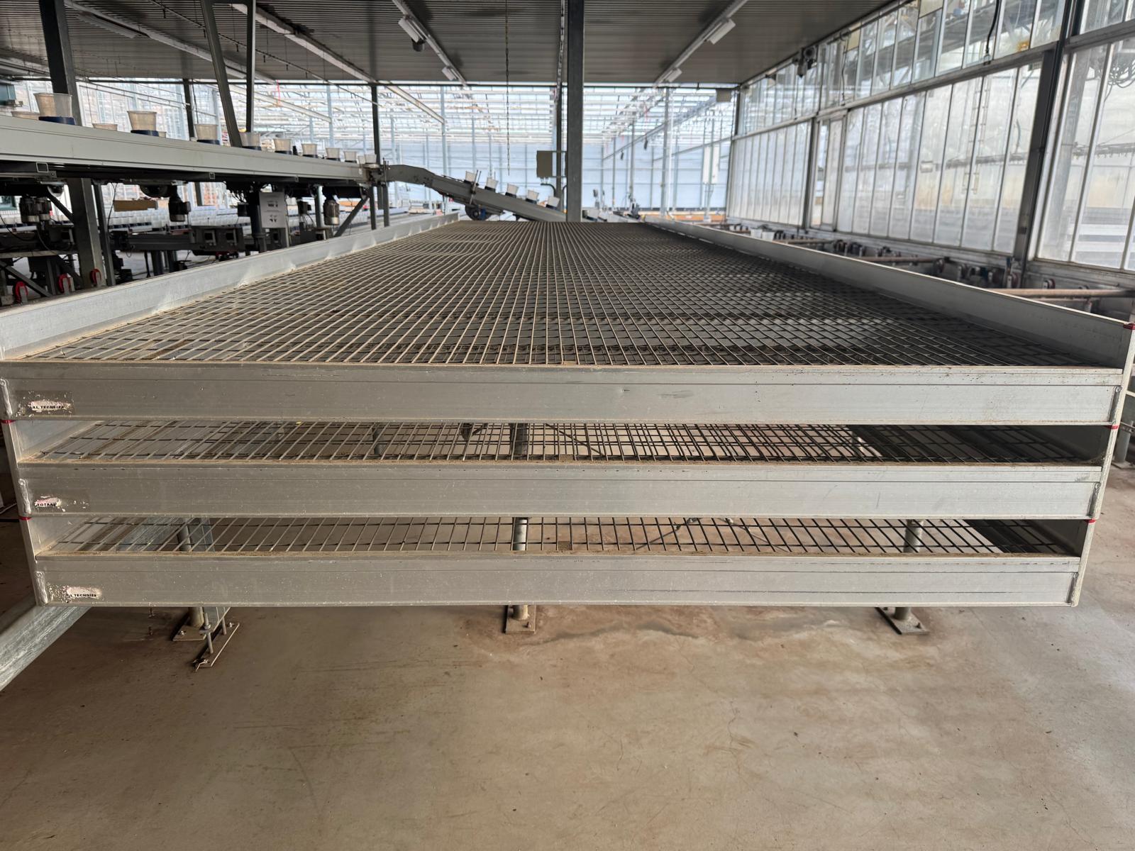 Aluminum rolcontainers met gaasbodem