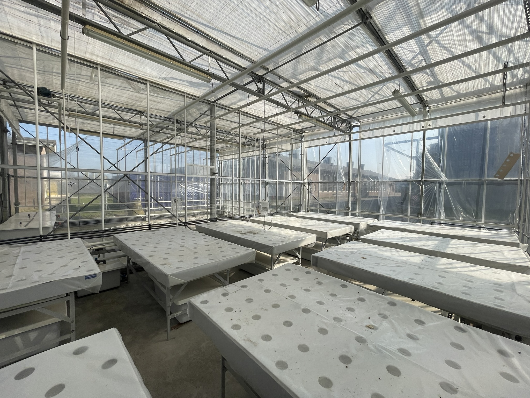 Complete turnkey test greenhouse 240 m²