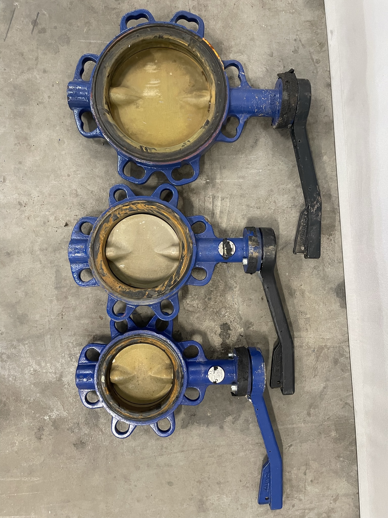 Diverse vlinderkleppen