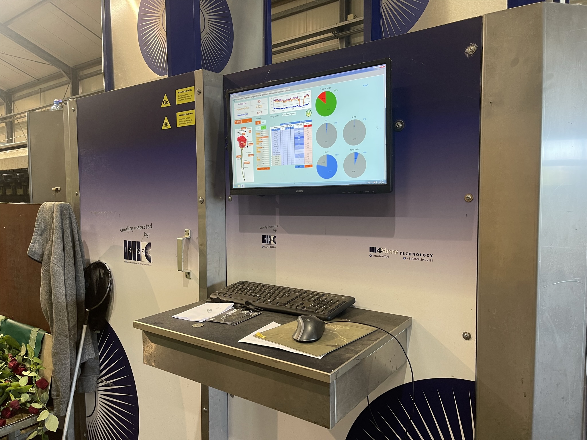 Aweta rozensorteermachine incl. IRISS sorteer systeem & sealer