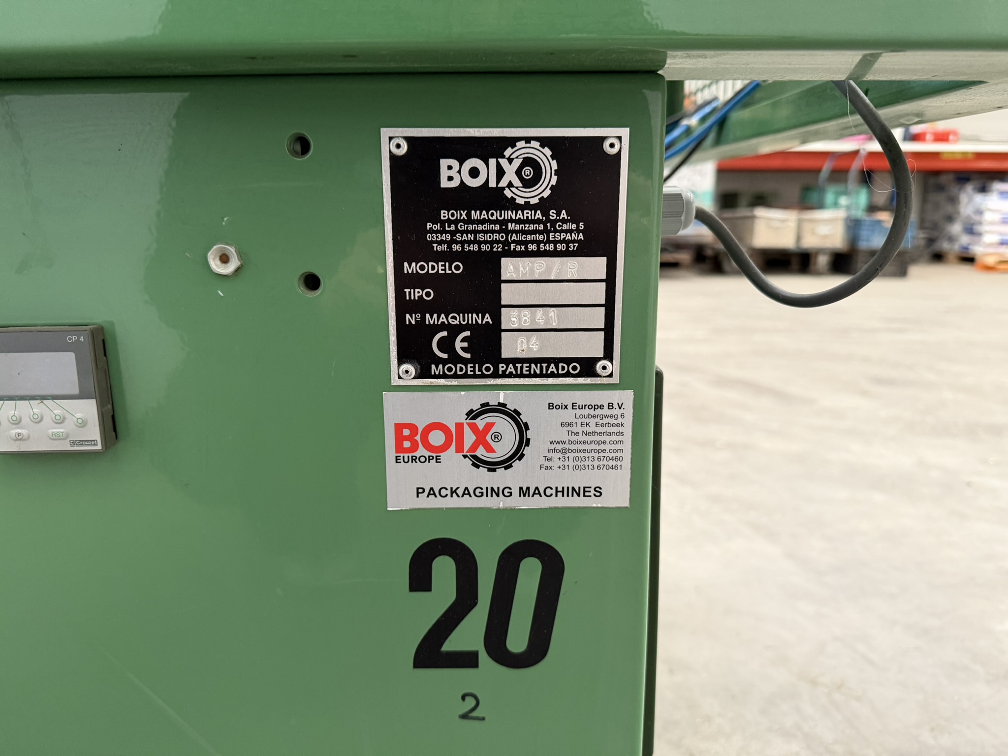 Boix dozenopzetmachine incl. stapel/uitvoer unit