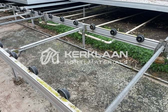 Aluminum mobile container tracks