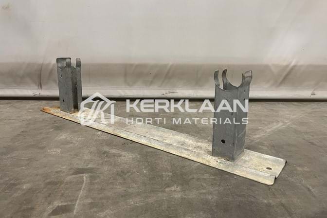 Pipe rail supports clamped 140 mm