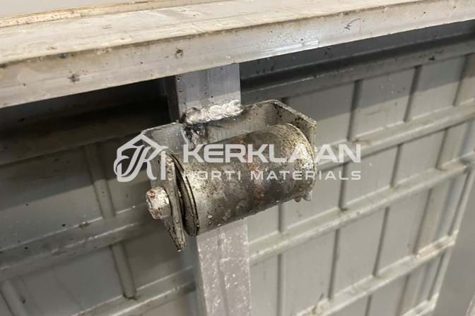 Aluminium rolcontainers met plastic eb en vloedbodem