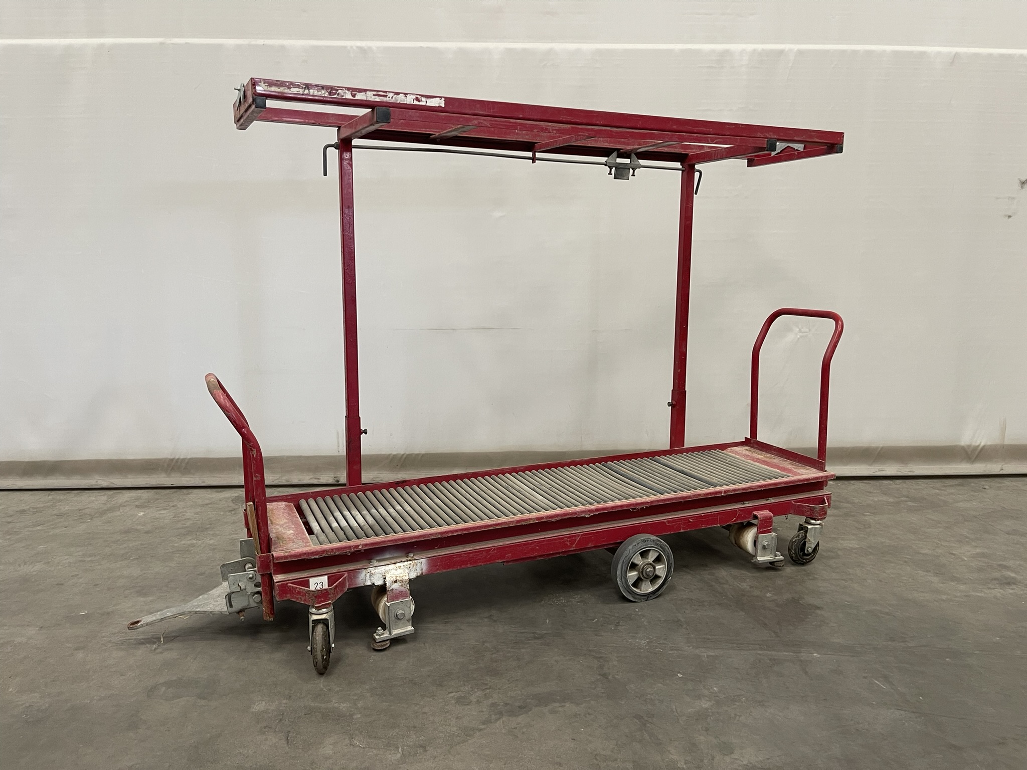 Connectable pipe rail harvesting trolleys
