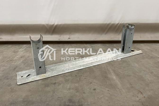Pipe rail supports clamped 150 mm