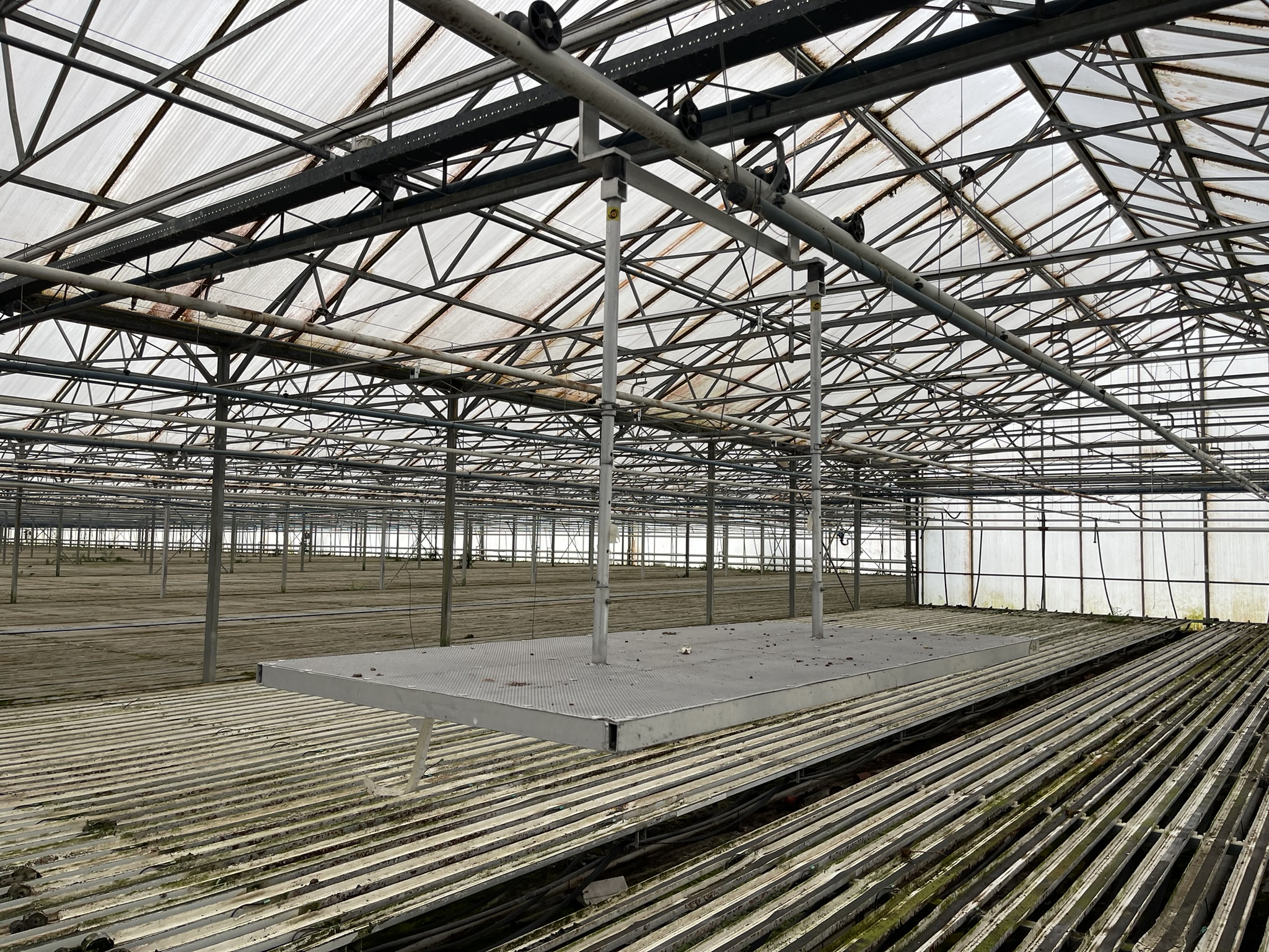 Over crop hanging trolleys 1900x900 mm