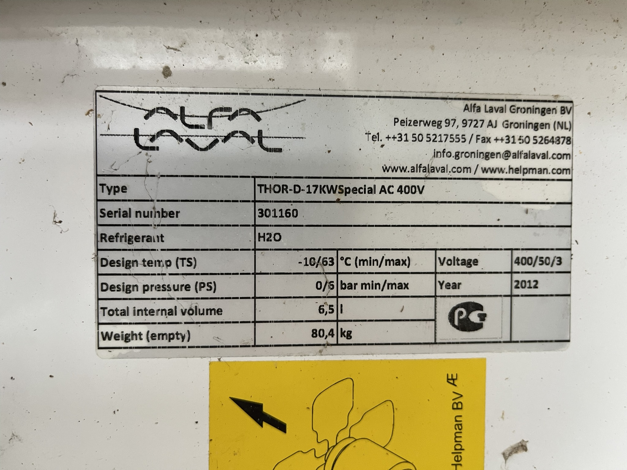 Alfa Laval koelmotoren