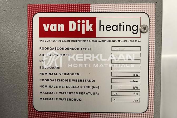 Flue gas condenser Van Dijk Heating