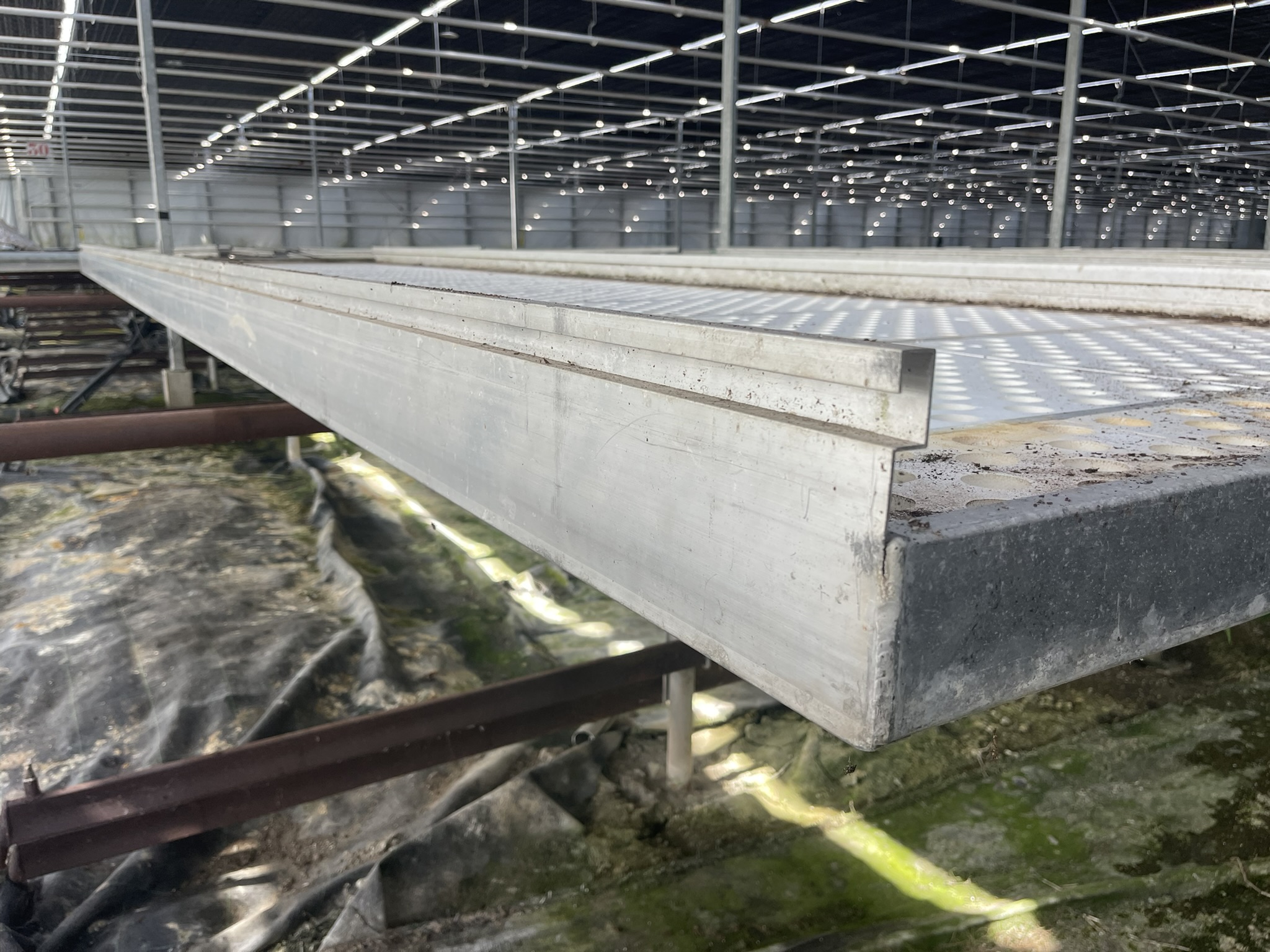 Aluminium rolcontainers incl. tempex bodem en bevloeiingsmat