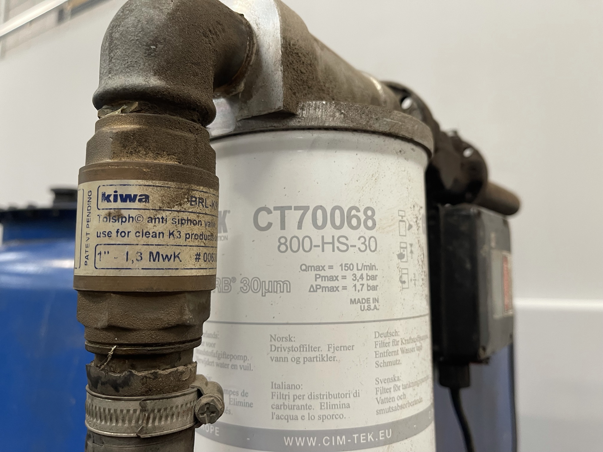 Brandstoftank 3000 liter incl. opvangbak