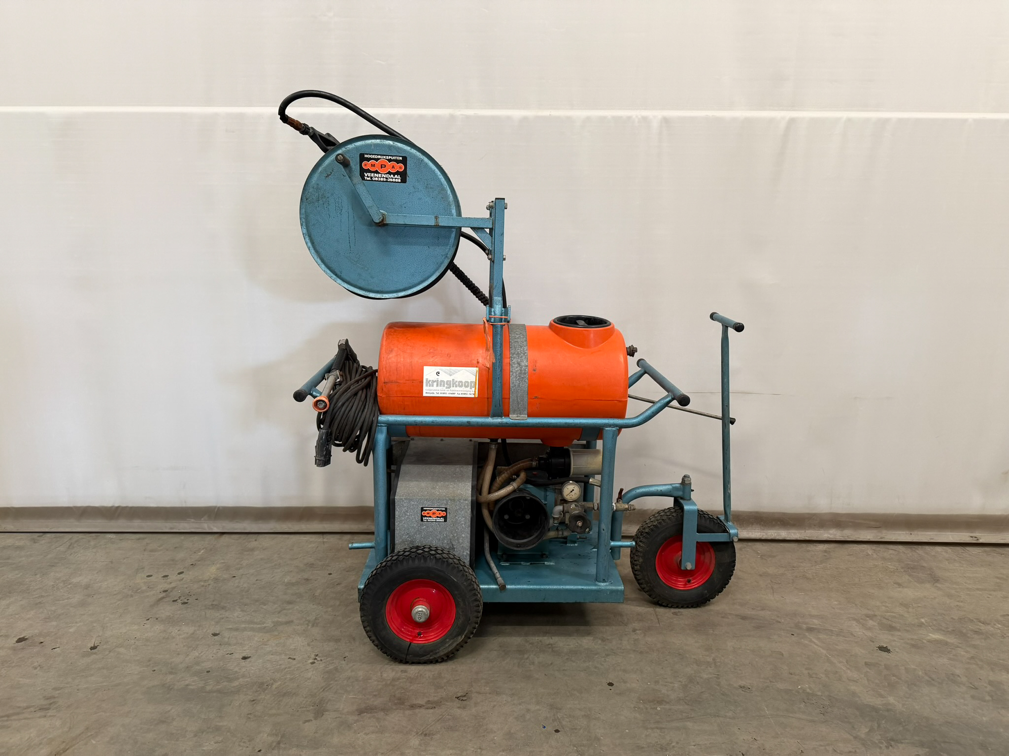 Empas high pressure spray incl. hose reel