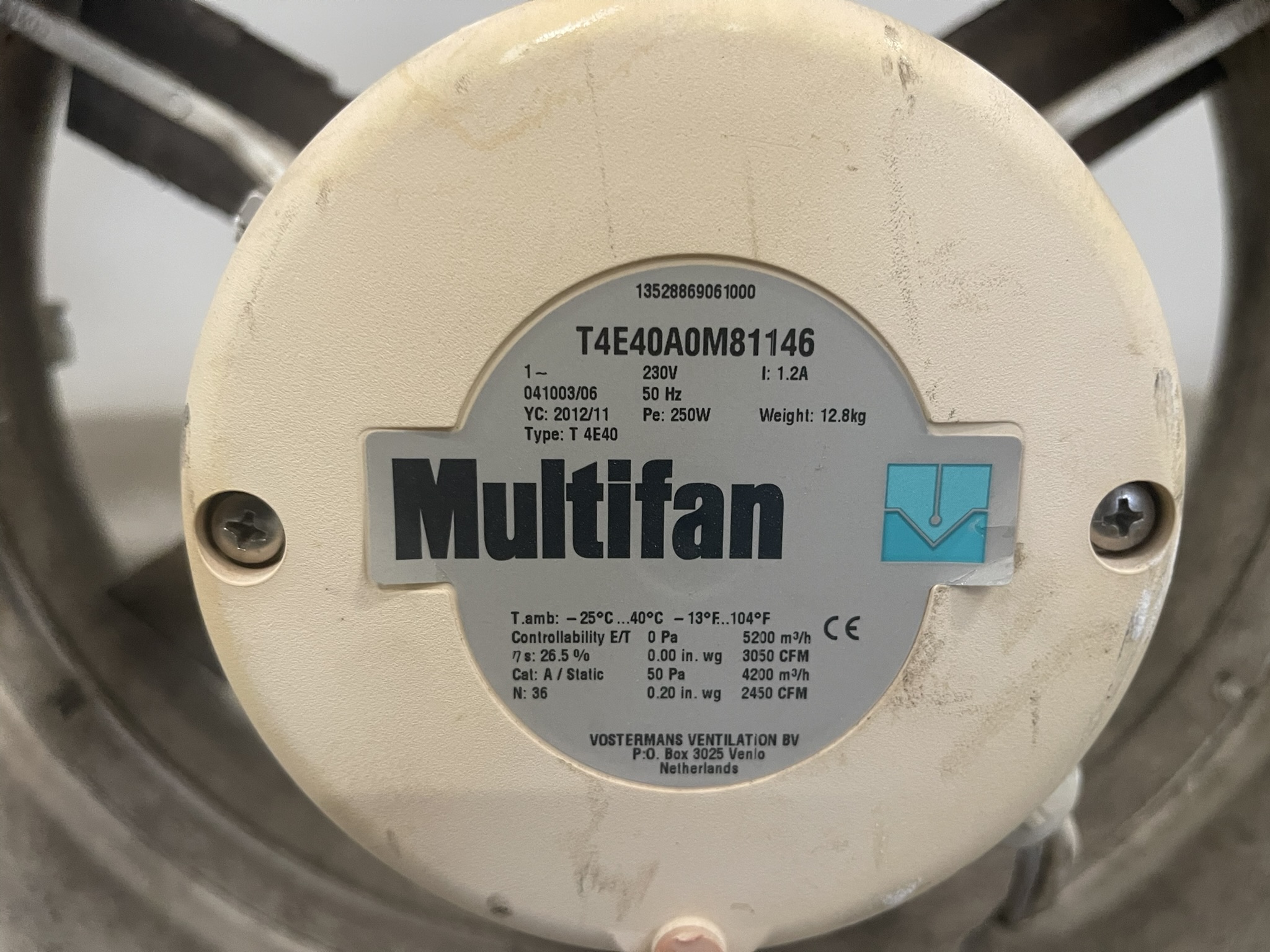 Multifan T4E40 ventilators