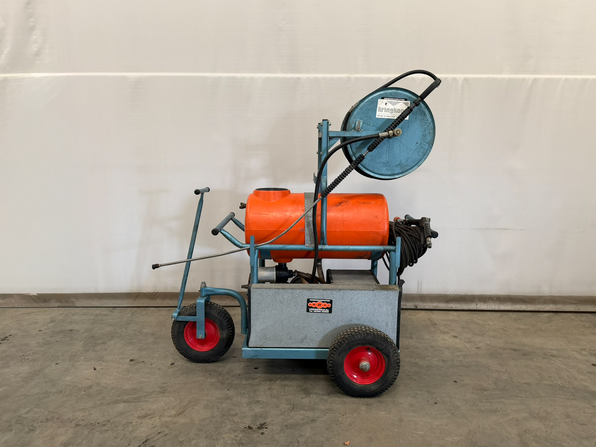 Empas high pressure spray incl. hose reel