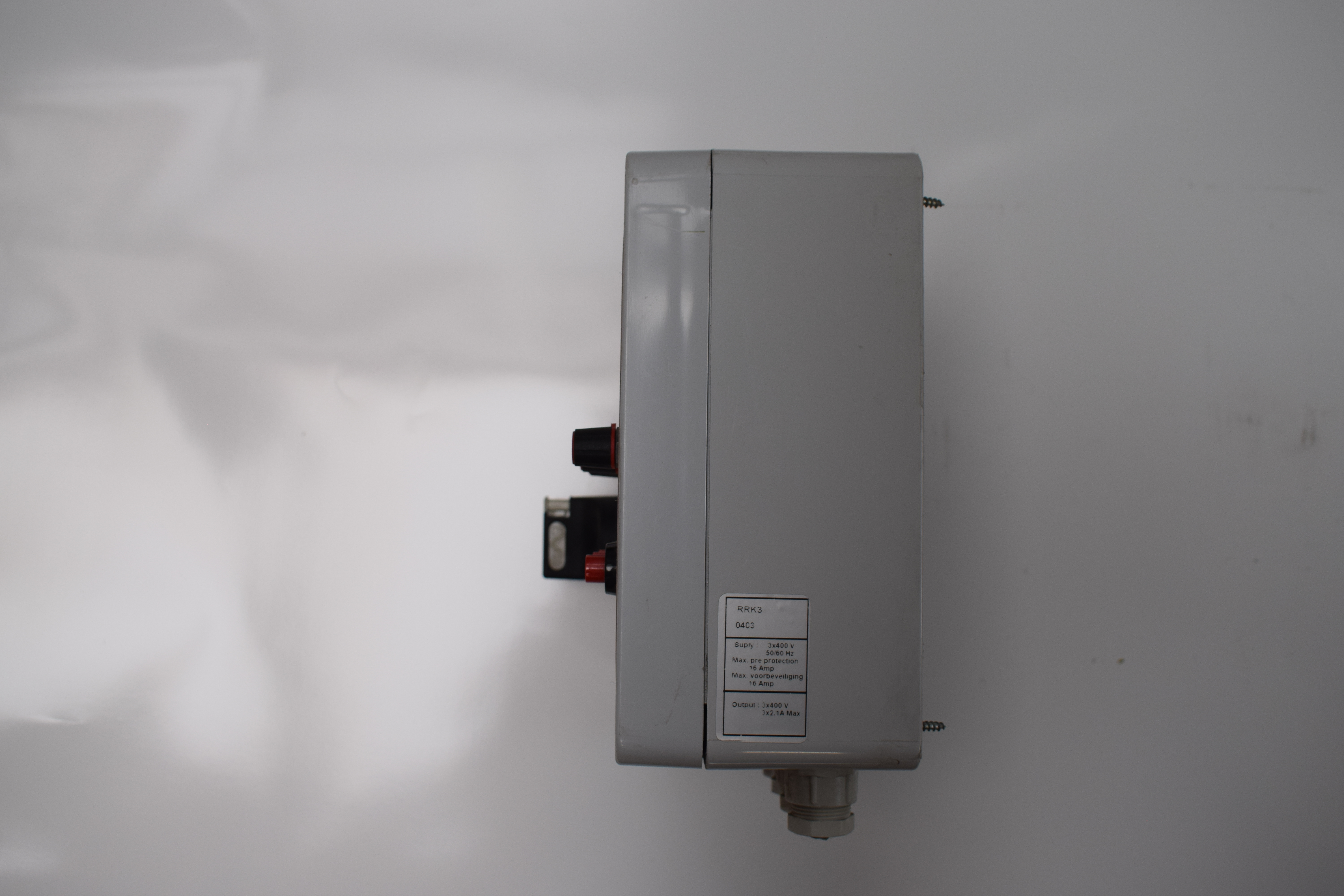 Schakelkasten t.b.v. ventilatie