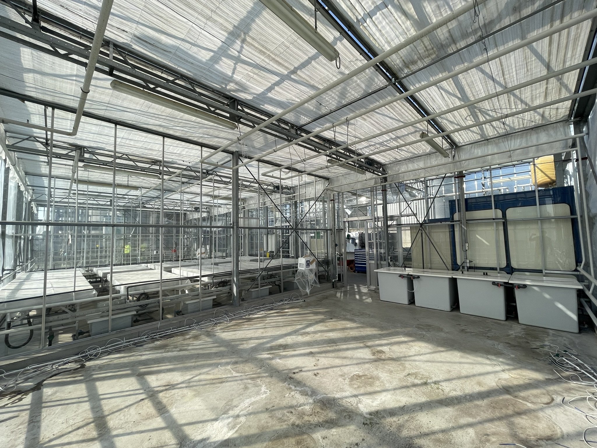 Complete turnkey test greenhouse 240 m²