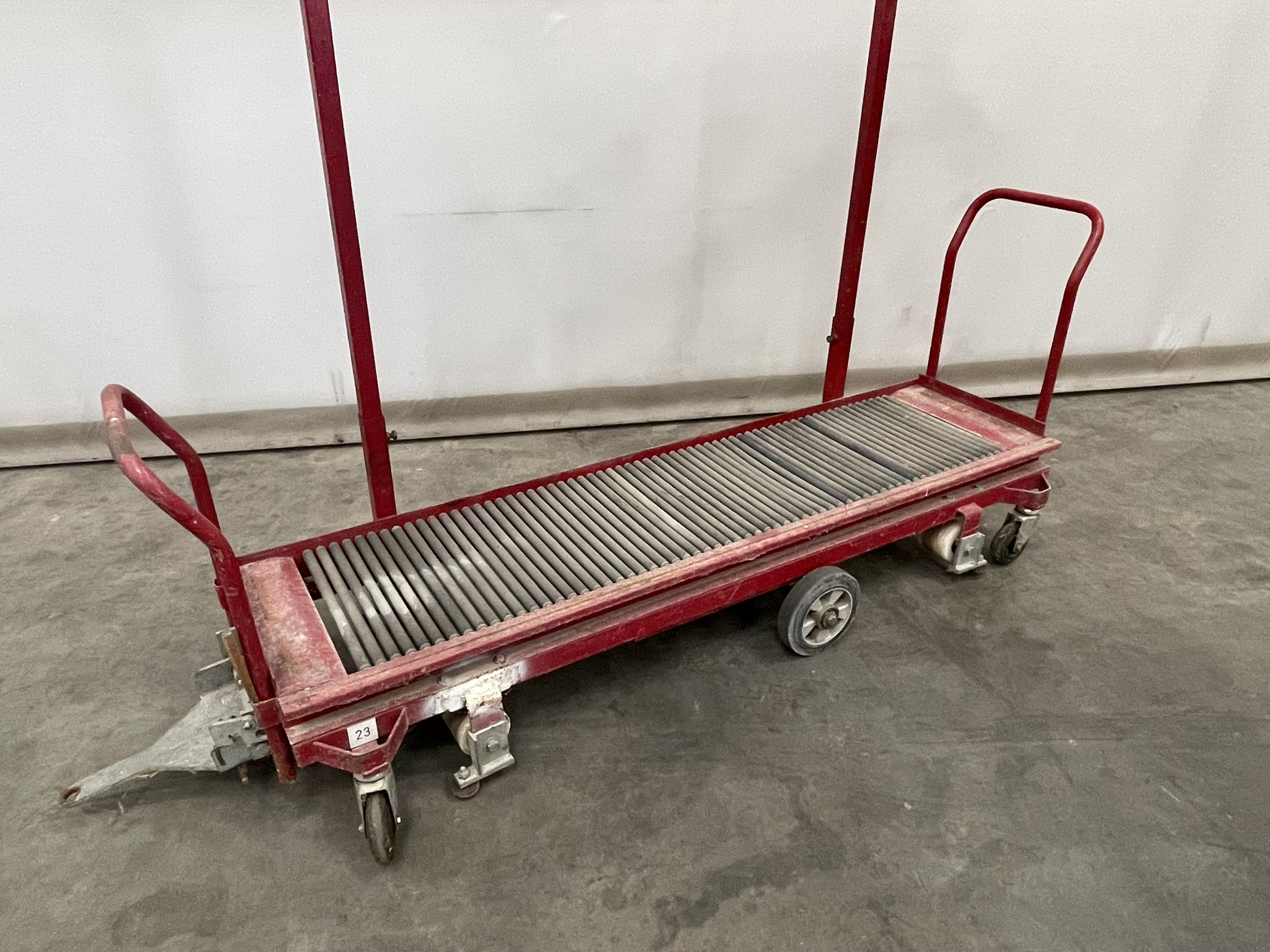 Connectable pipe rail harvesting trolleys