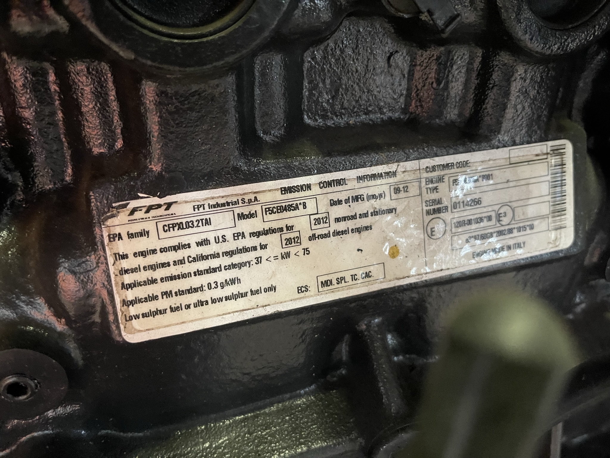 FPT  diesel generator