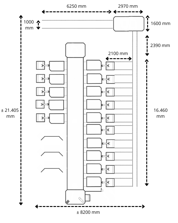 Aweta rozensorteermachine incl. IRISS sorteer systeem & sealer