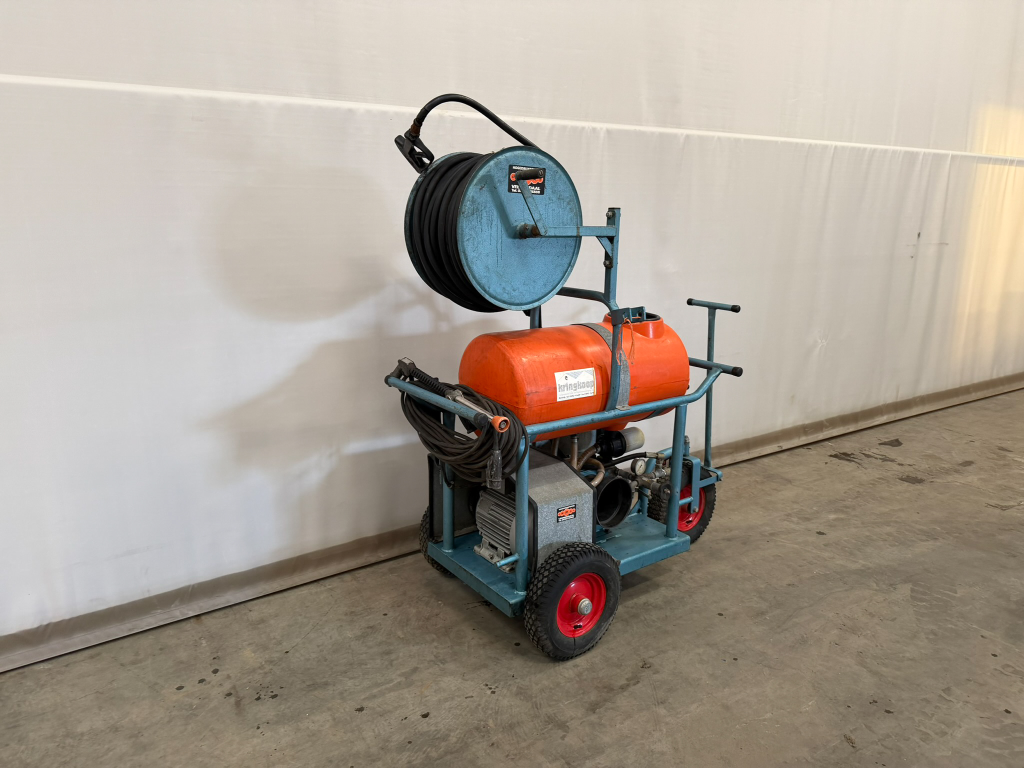 Empas high pressure spray incl. hose reel