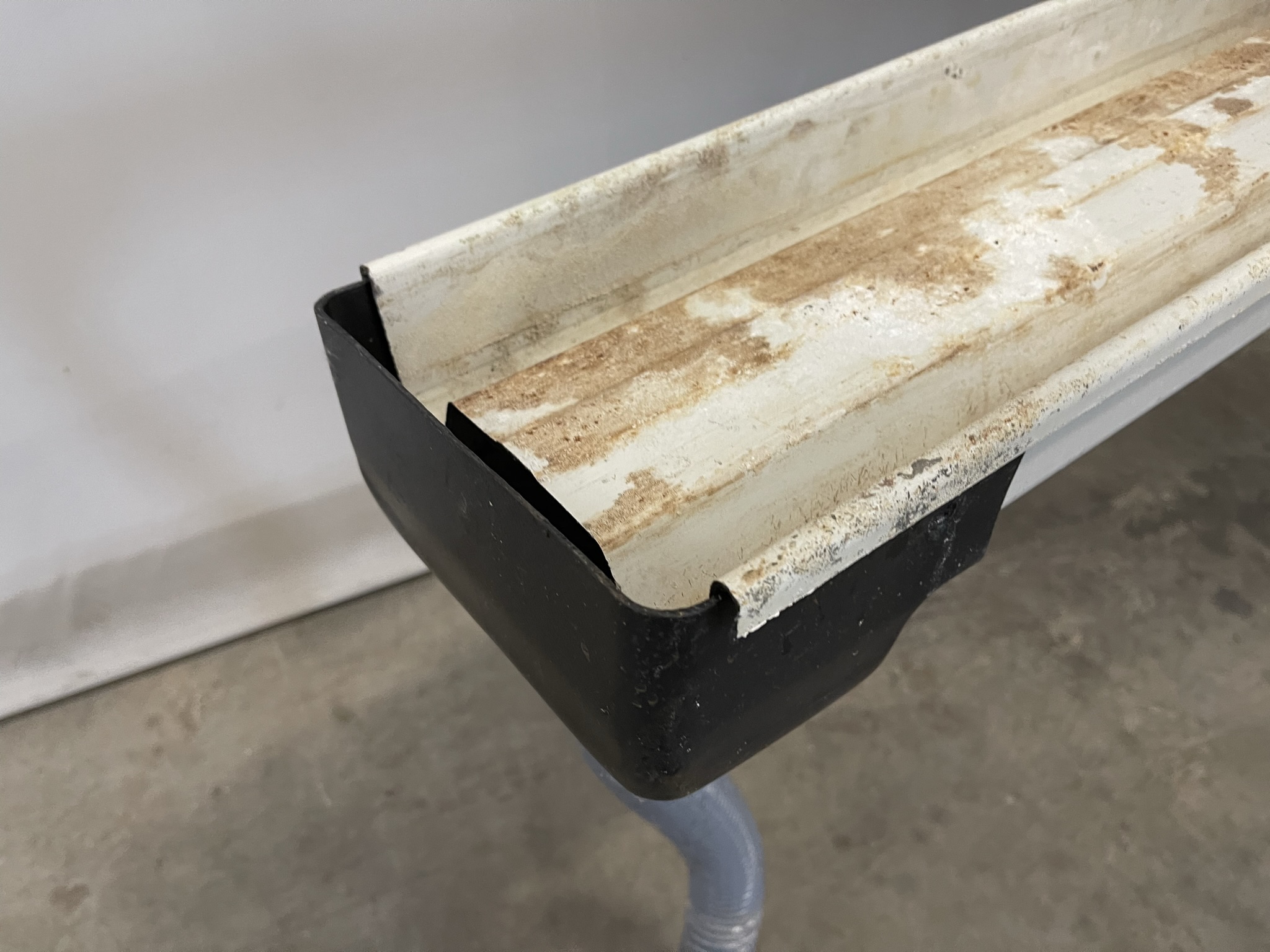 Teeltgoot drainwater eindbakken