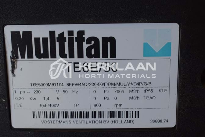 Multifan TB6E/50 ventilators