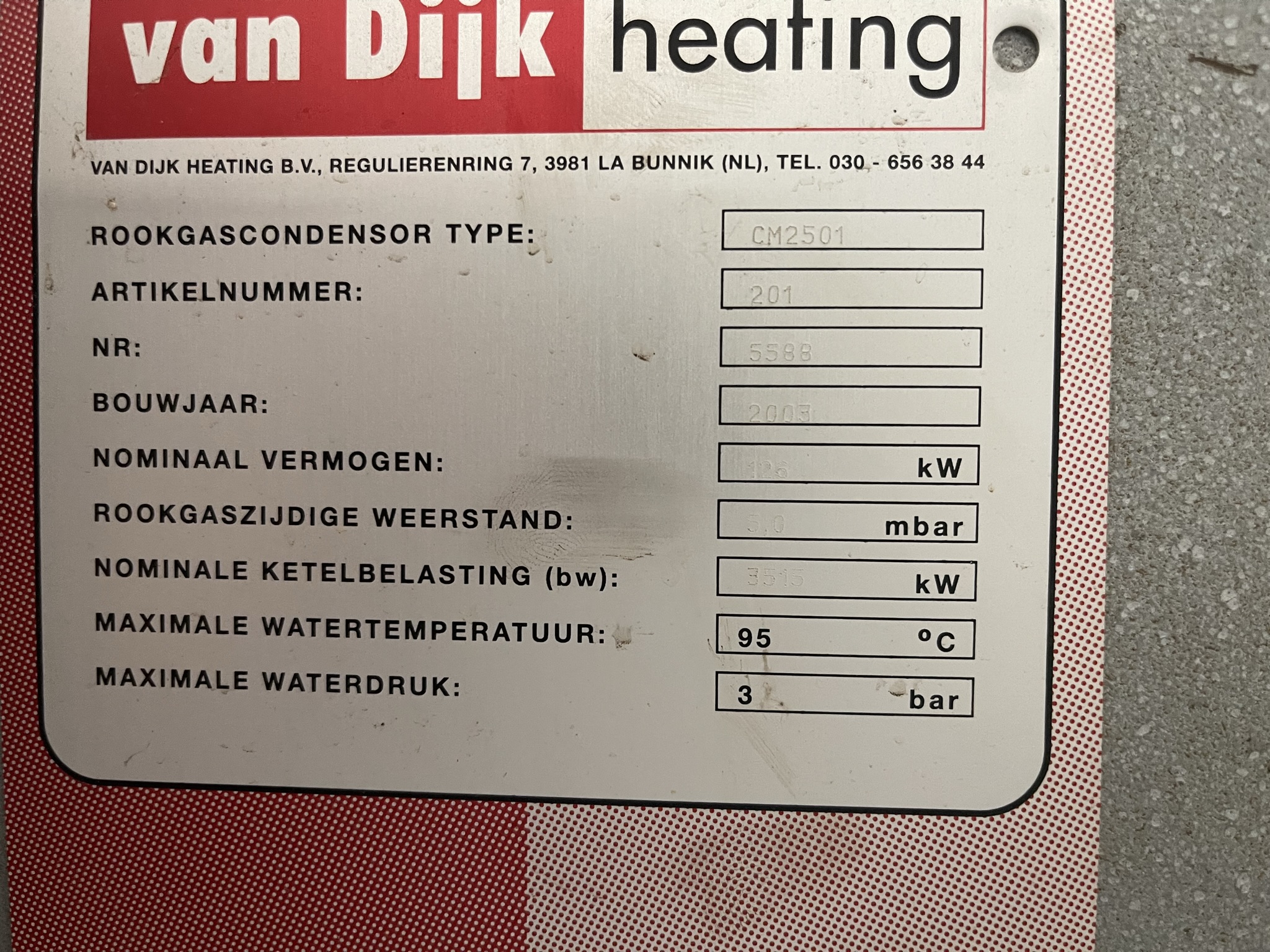 Complete Crone boiler installation