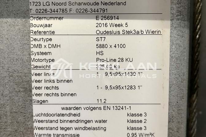 Overheaddoor 5880x4100 mm