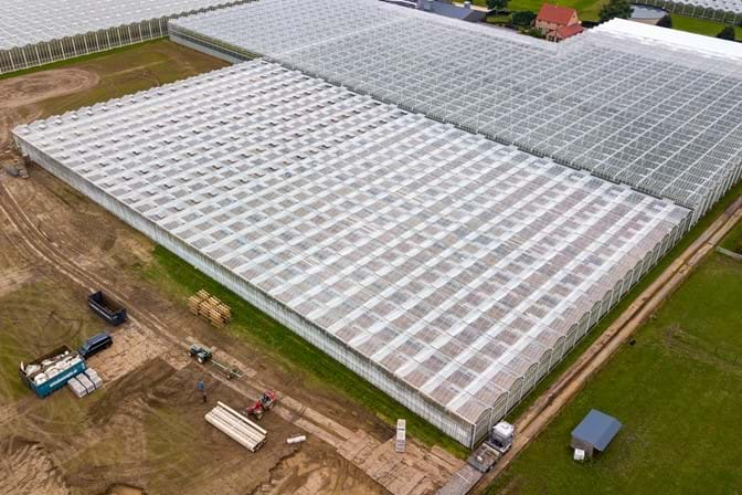 Venlo greenhouse 8,00 m 9.918 m²