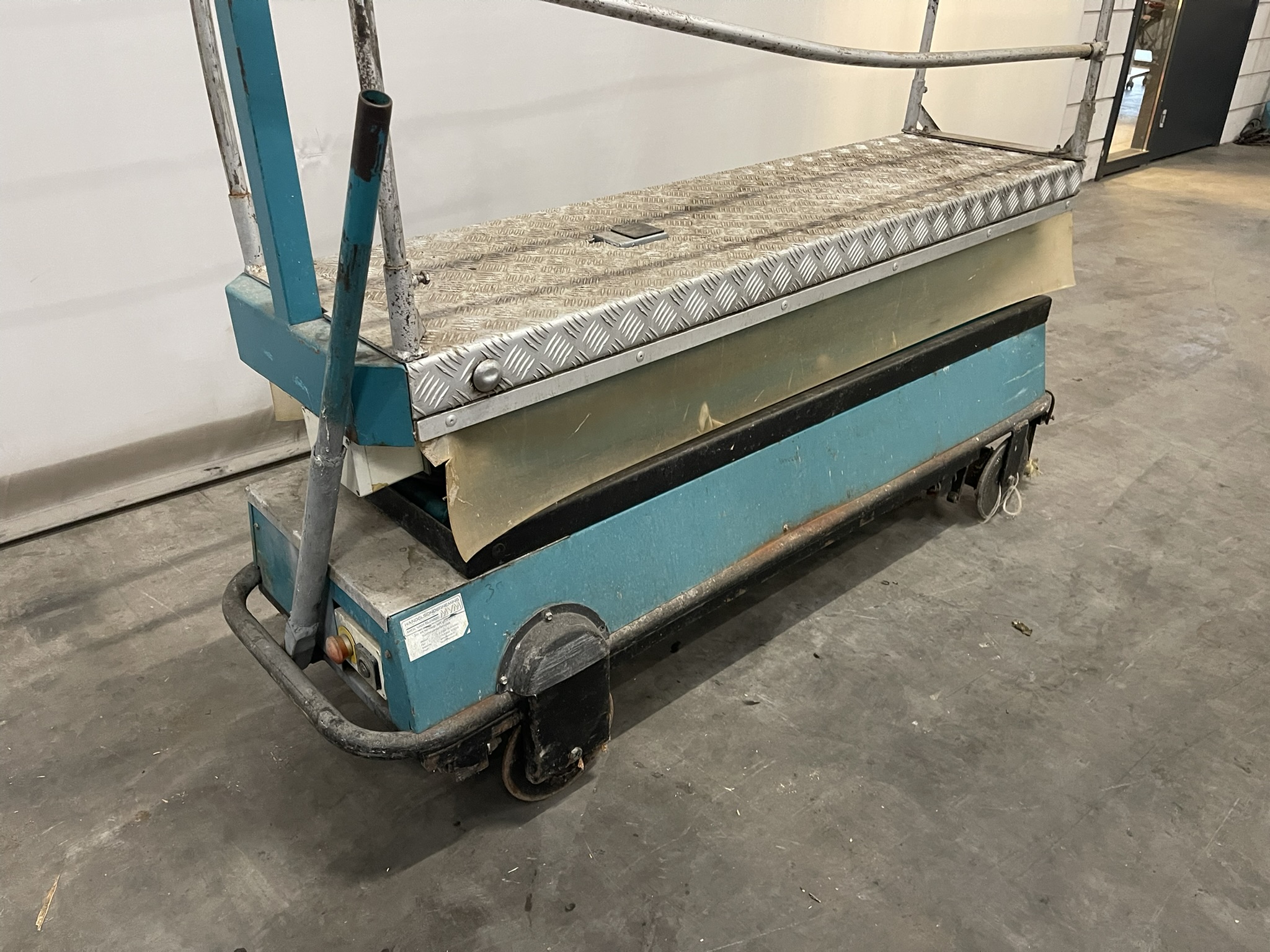 Pipe rail aerial work platform