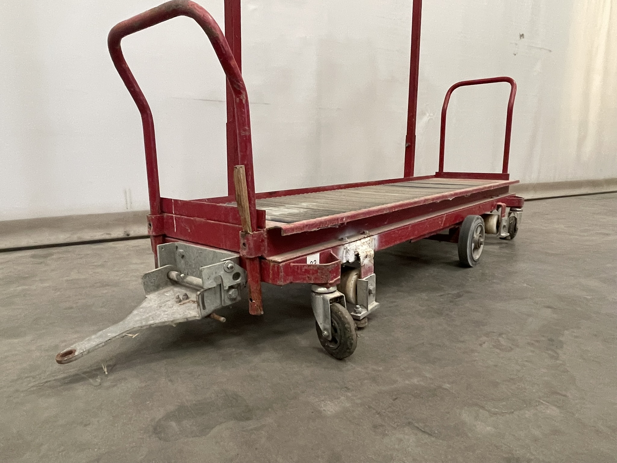 Connectable pipe rail harvesting trolleys