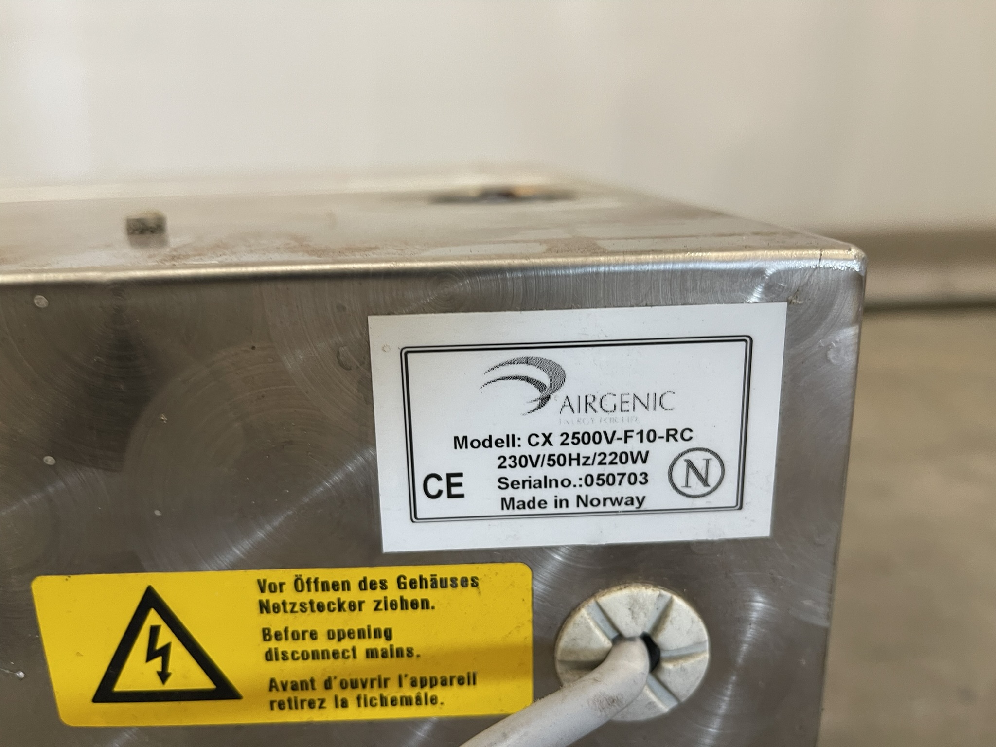 Airgenic ionizer air purifier